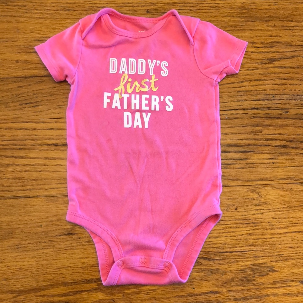 Daddy’s first Father’s Day onesie
